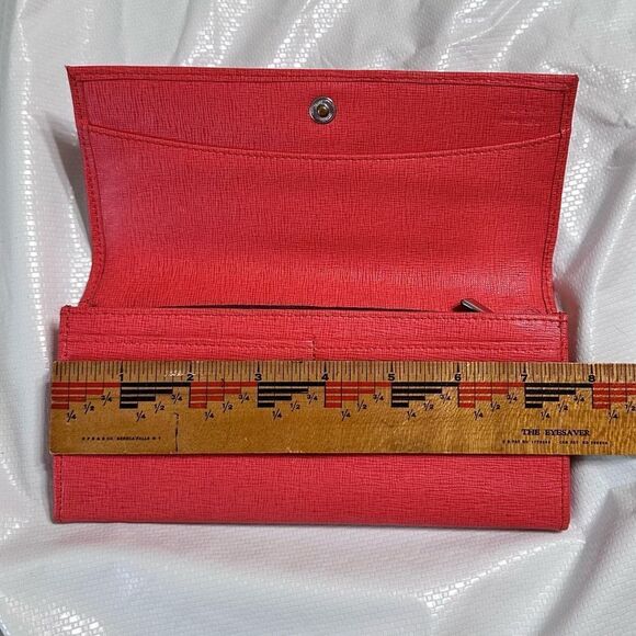 Furla Mango Women's Saffiano Textured Leather envelope Wallet - Picture 9 of 12